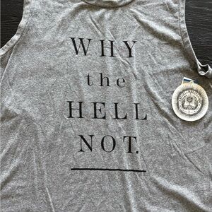 RACHEL Rachel Roy Gray Tank Top